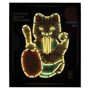 Cuadro de neon maneki-neko buki 1