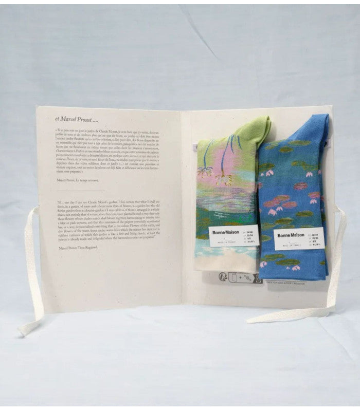 Calcetines libro monet nympheas bonne maison 1