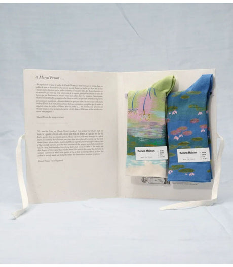 Calcetines libro monet nympheas bonne maison 1