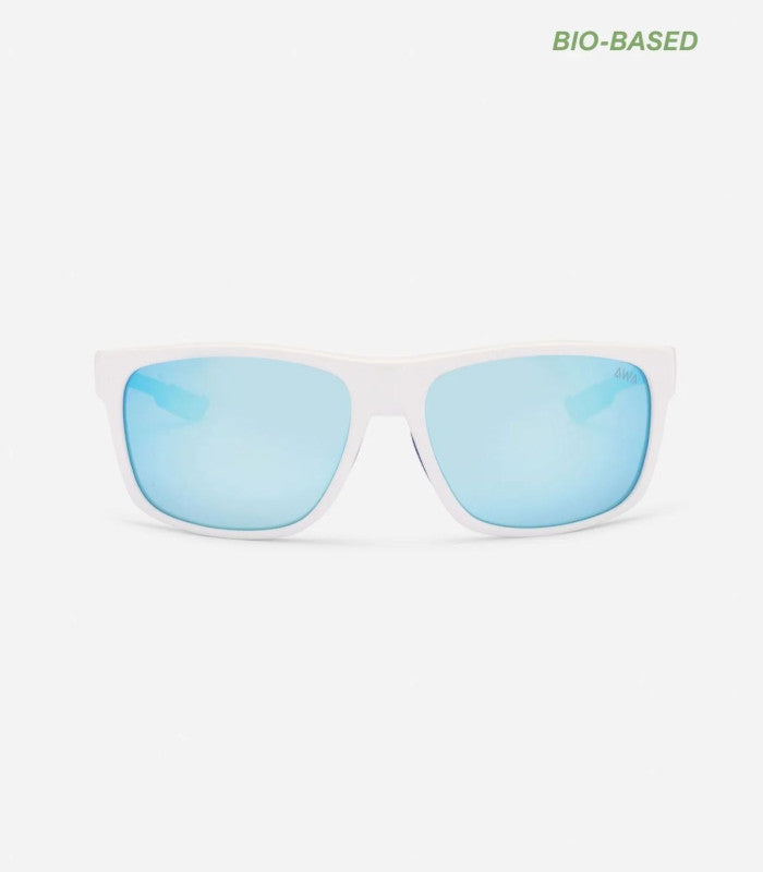 Gafas de sol mera blanca lentes azul espejo awa sunglasses 1