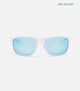 Gafas de sol mera blanca lentes azul espejo awa sunglasses 1