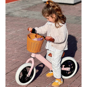 Bicicleta equilibrio premium pink play and store 2