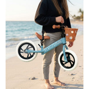 Bicicleta equilibrio premium light blue play and store 2