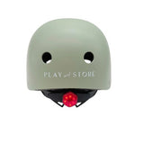 Casco con luz green play and store 2