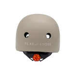 Casco con luz taupe play and store 2