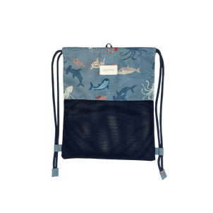 Mochila saco sharks play and store 1