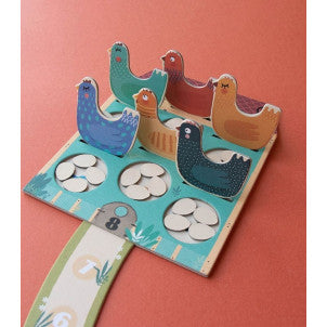 Juego cooperativo pocket cluck, cluck! the fox! londji 2