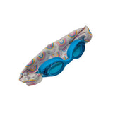 Gafas de natacion azul claro con turbante arcoiris dandini 1