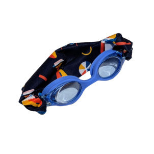 Gafas de natacion azul oscuro con turbante surf fun water 1
