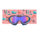 Mascara de buceo rosa con turbante ballenas dandini 1