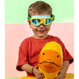 Mascara de buceo amarilla con turbante dinos dandini 2