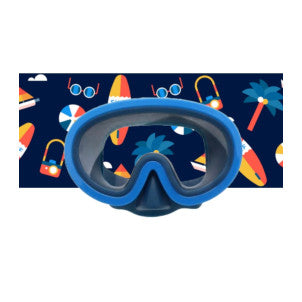 Mascara de buceo junior azul oscuro con turbante surf dandini 1
