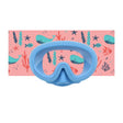 Mascara de buceo junior azul claro con turbante ballenas dandini 1
