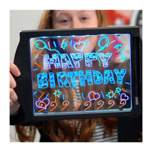 Tablero de dibujo neon glow art negro marvin's magic 2