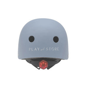 Casco con luz blue play and store 2