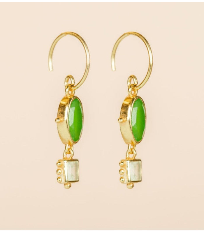 Pendiente rkiza vessonite oval muja juma 2