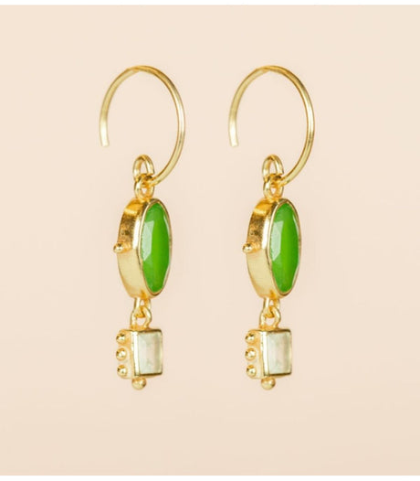 Pendiente rkiza vessonite oval muja juma 2
