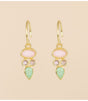 Pendiente saada pink opal oval muja juma 1