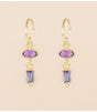 Pendiente lina amethyst oval muja juma 1