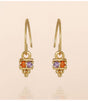 Pendiente raha amethyst round muja juma 1