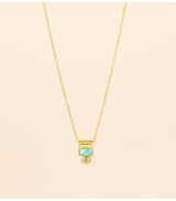 Collar mouna amazonite rectangle muja juma 1