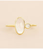 Anillo lina rose quartz oval muja juma 1