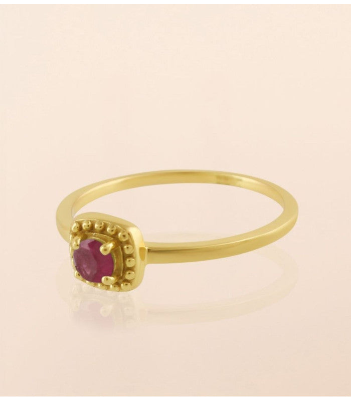Anillo tizi ruby round muja juma 2