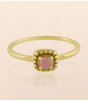 Anillo tizi pink opal round muja juma 1
