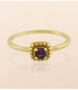 Anillo tizi amethyst round muja juma 1