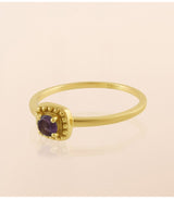 Anillo tizi amethyst round muja juma 2