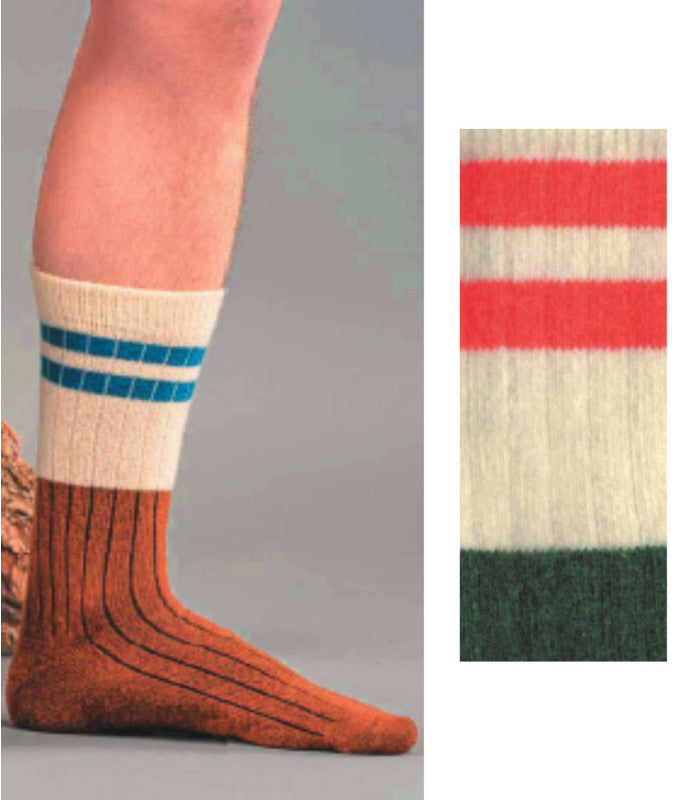Calcetines amsterdam hombre pine ecru woolsens 1