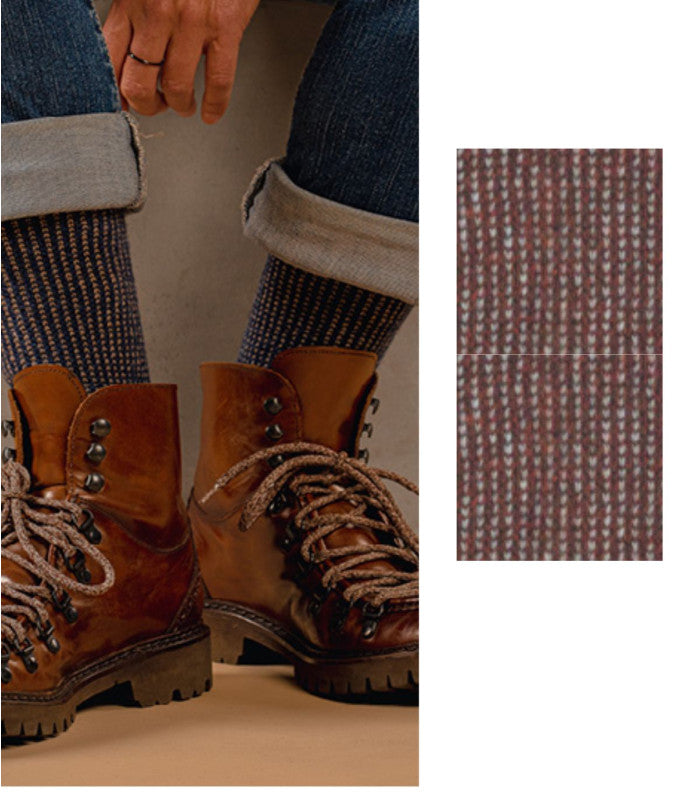 Calcetines zurich hombre brown woolsens 1