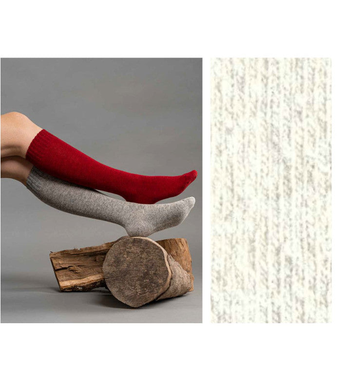 Calcetines london mujer ecru woolsens 1