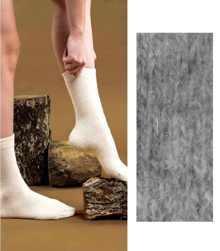 Calcetines oslo mujer light grey woolsens 1
