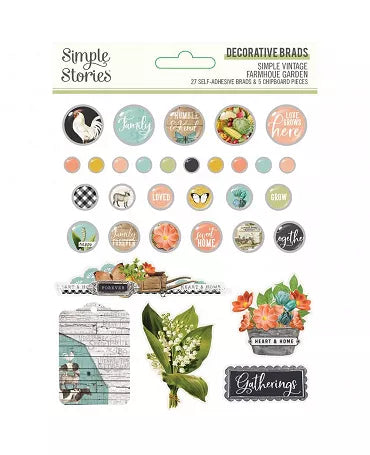Brads SIMPLE STORIES Vintage Farmhouse Garden 1