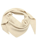 Fular triangular grande de punto beige atoll-palme 1