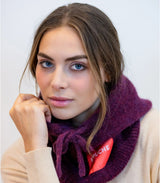 Capucha de baby alpaca kim burgundy k'puche 2