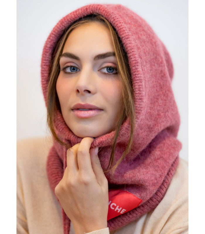 Capucha de baby alpaca kim pink k'puche 2