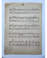 Hoja Partitura Música Antigua Vertical 1