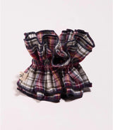 Scrunchie maxi chouchou tartan rouge 1