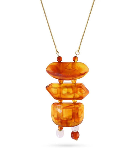 Collar marbles muse naranja anartxy 1