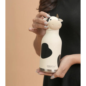 Botella termica 475ml vaca asobu 2