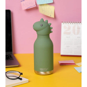 Botella termica 475ml dinosaurio asobu 2