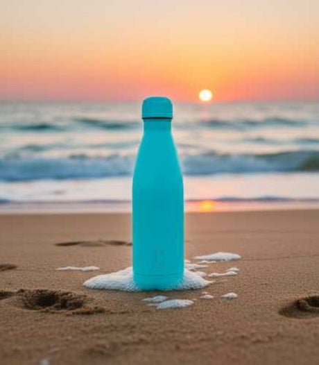 Botella inox turquesa 500ml chilly's 2
