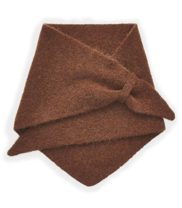 Pañuelo triangular punto liso brown codello 1