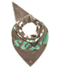 Panuelo triangular vintage brown codello 1