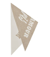 Panuelo triangular punto paris beige codello 2