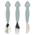 Cubiertos silicona 3 pzas mr. shark trixie 1