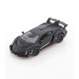 Coche matte lamborghini veneno negro kinsmart 1