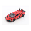 Coche matte lamborghini veneno rojo kinsmart 1